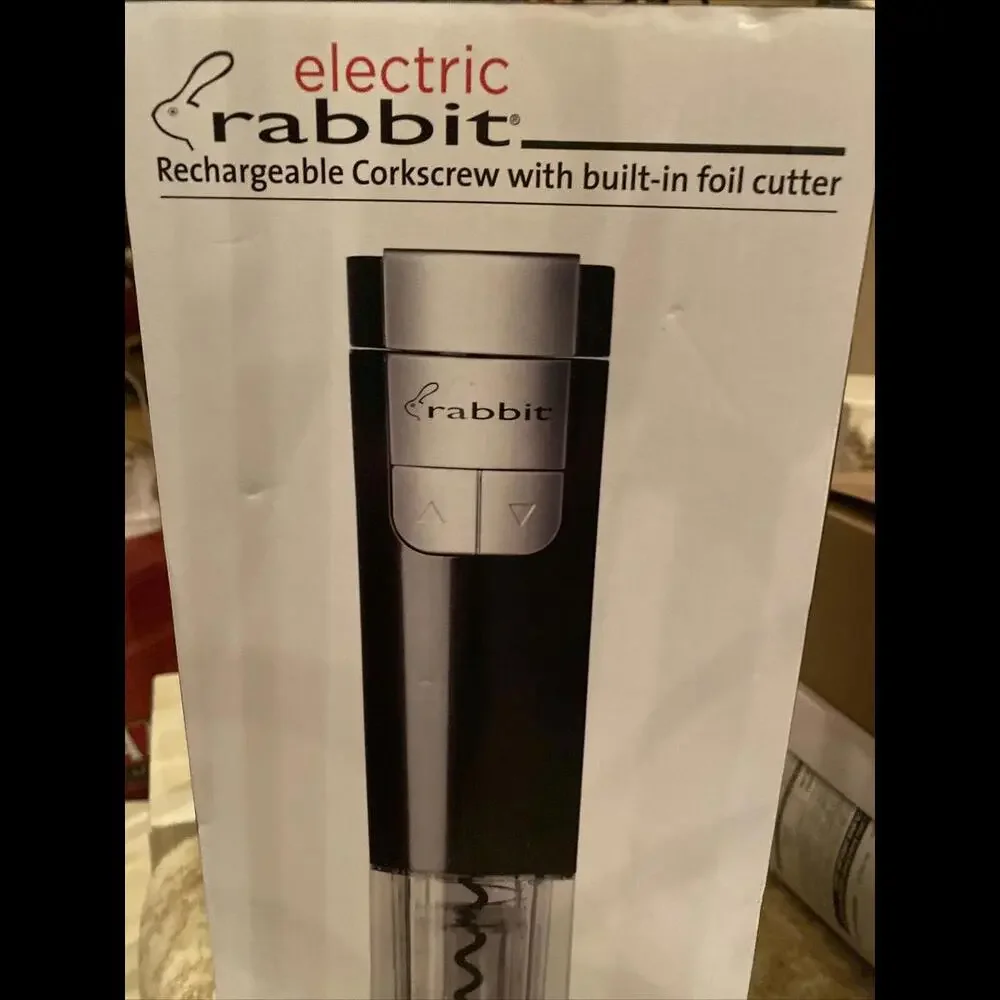 🎍Electric Rechargeable Cork Screw, Metrokane Rabbit with foil cutter